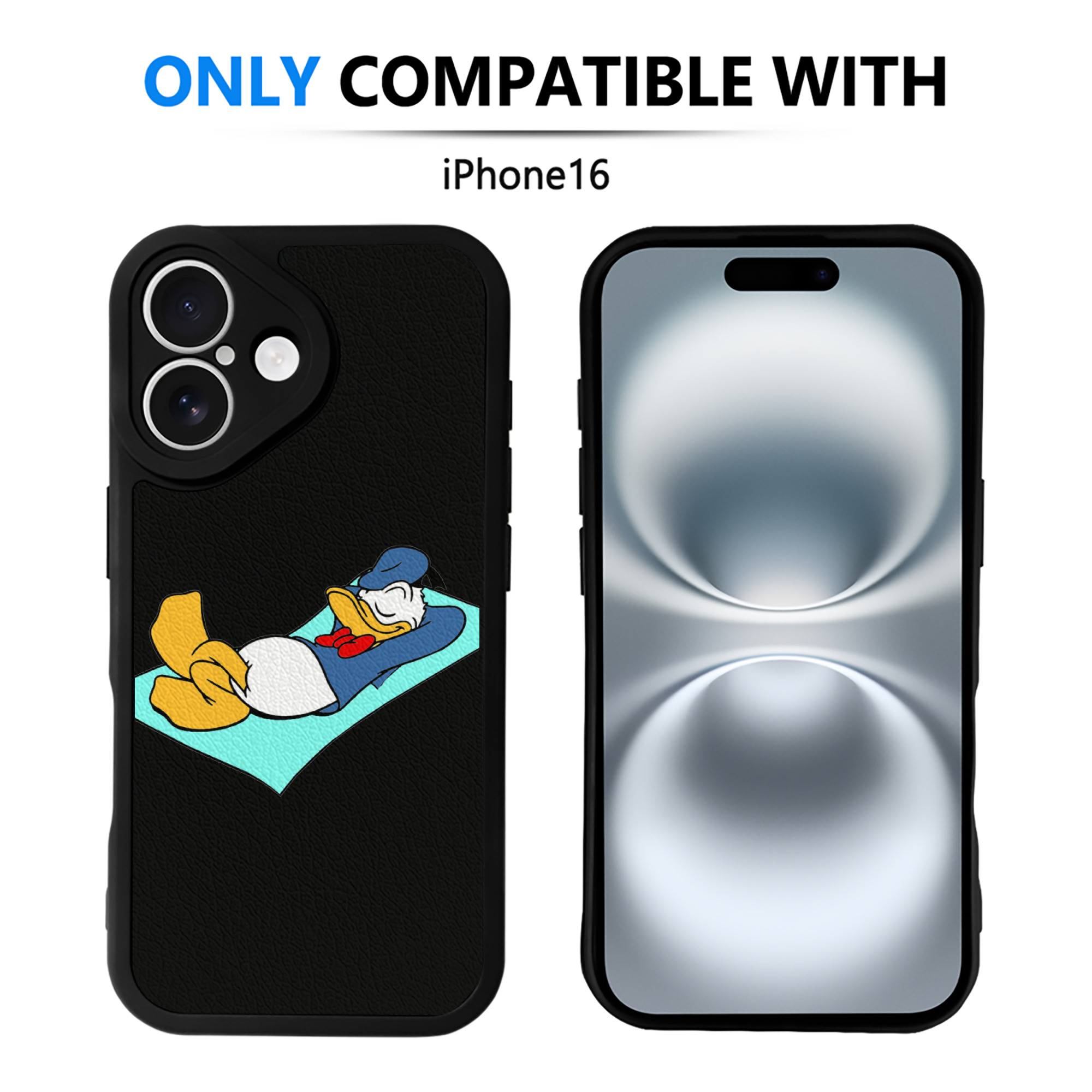 （画像用） ミッキーマウス Mickey Mouse 【iPhone 16シリーズ対応】シリコンスマホケース（レザー調） 材質：シリコン